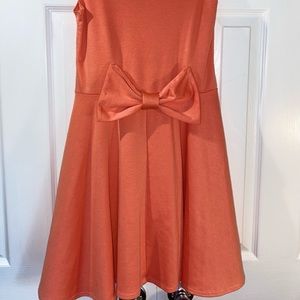 Classic Orange Skater Dress